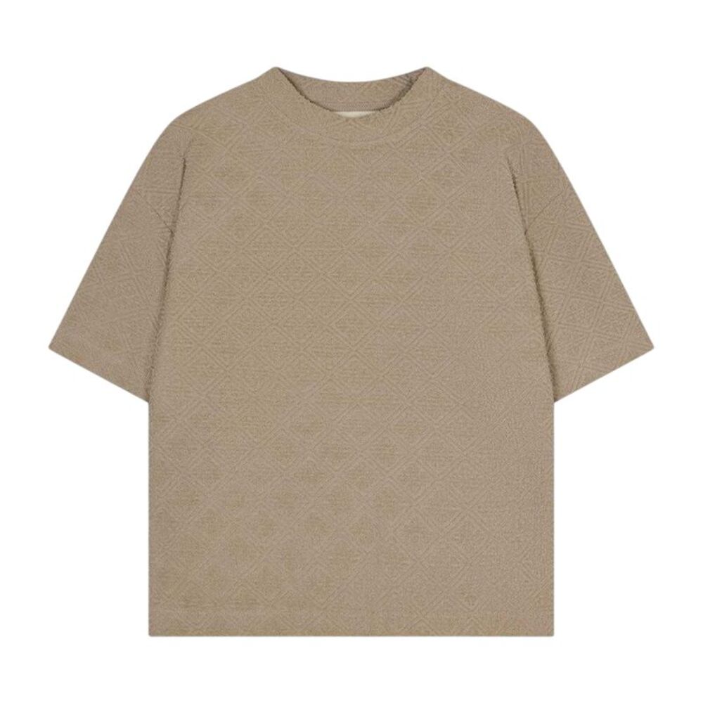 Couture Club Mens Towelling Oversized T-Shirt / Mushroom